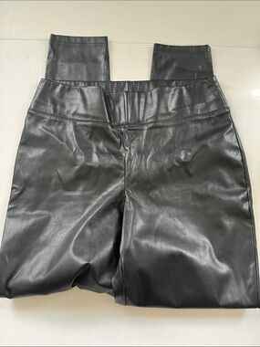INC International Concepts Black Faux Leather Leggings